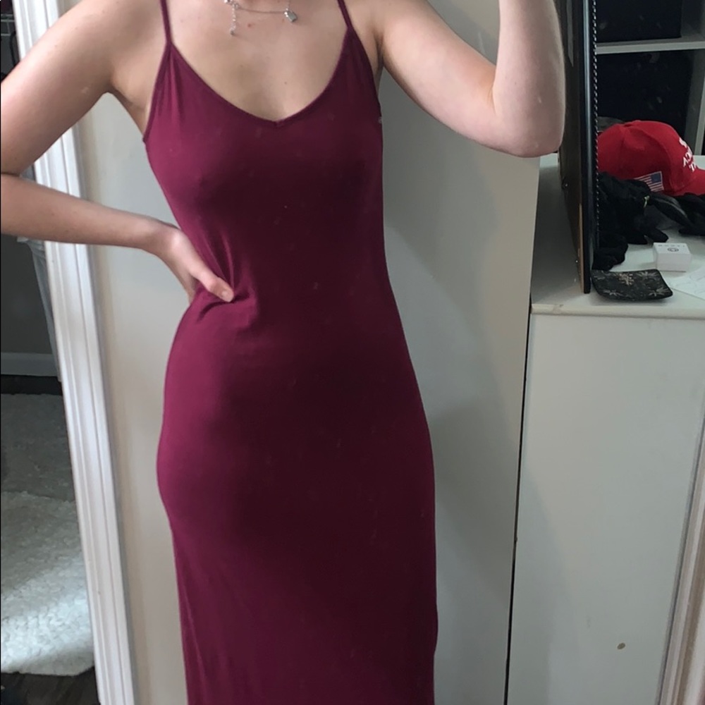 Marron maxi dress